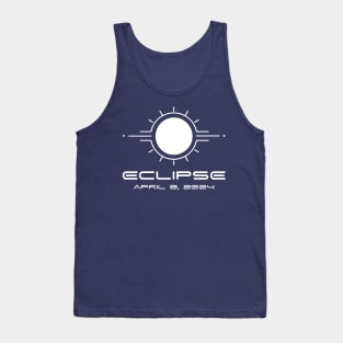 Eclipse Lover, Eclipse Event April 08, 2024 WHITE Tank Top